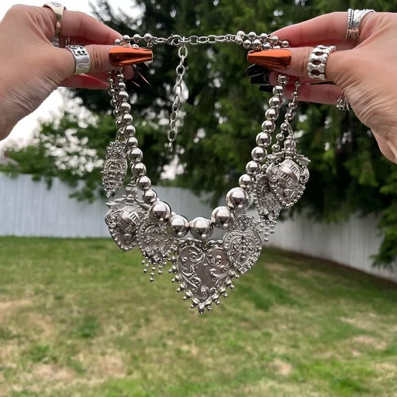 Rare Dylan Lex oxidized silver necklace - Picture 2 of 3